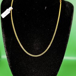 24 Karat Gold Cuban Link Chain