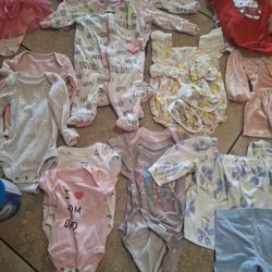  BABY Girl Clothes BUNDLE Sizes 0-3month 