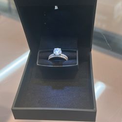 14k White Gold Diamond Ring Set