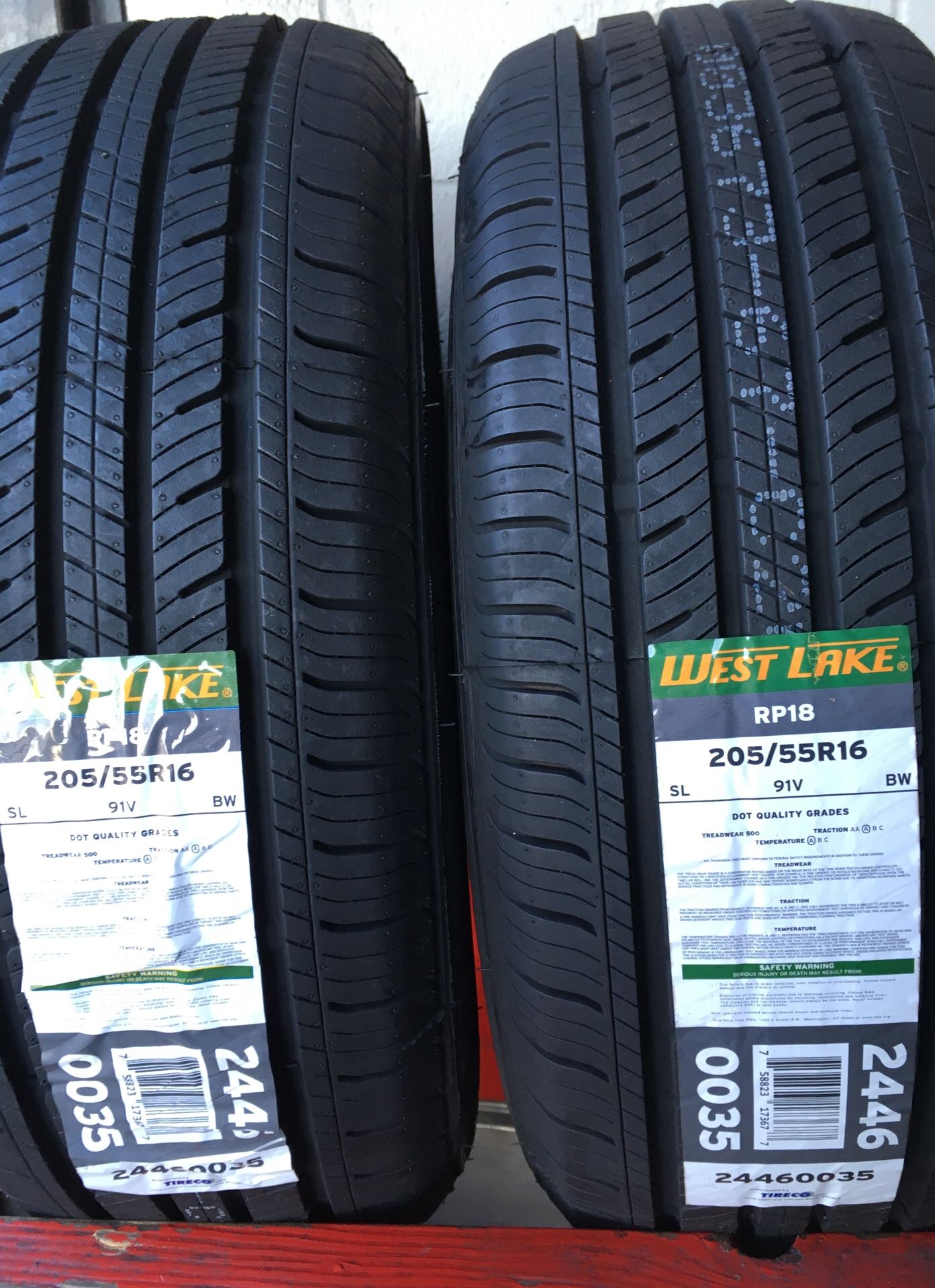 16” 205/55R16 tires
