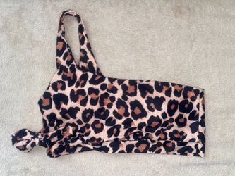 Leopard Print Bikini Top