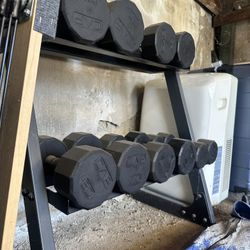 CAP 200 lb Dumbbell Set With Rack