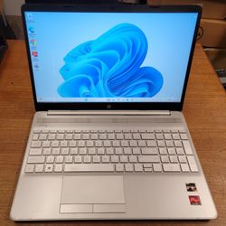 Fixed Price: HP Notebook 15.6" Laptop Ryzen 3/ 8GB/ 128 SSD Win 11 #9480