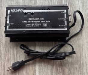 Holland Electronics HDA-1000 CATV Distribution Amplifier 54-1000MHz +34dB