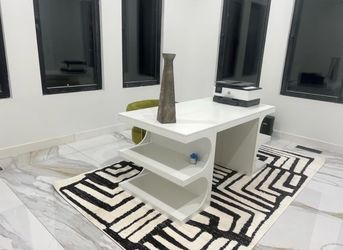 Mid Century Modern Desk & Rug