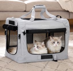 XL Cat Carrier for 2 Cats – Collapsible