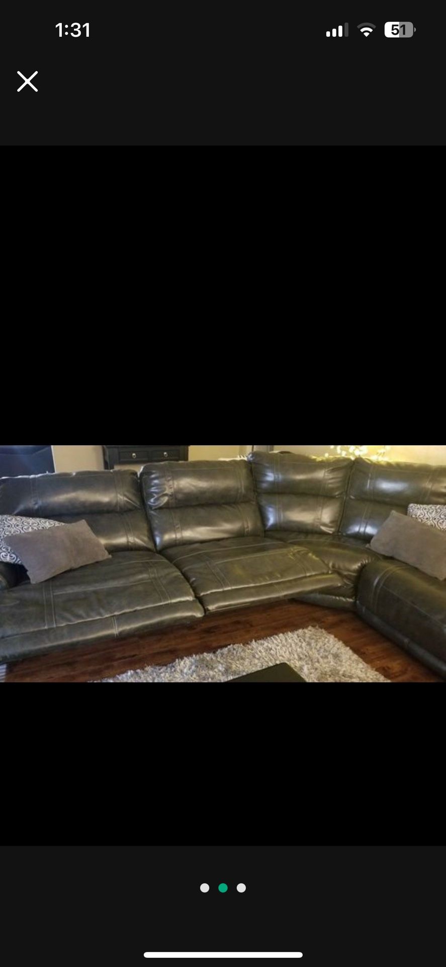 Leather sectional Sofa
