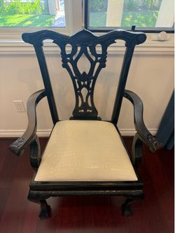 $185 (OBO) - Set of (2) Chippendale Style Arm Chairs