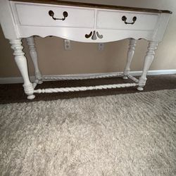 French Console Table With 2 Drawers