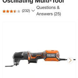 RIDGID  4AMP CORDED OSCILLATING MULTY-TOOL