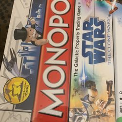 Monopoly Star Wars The Clone Wars Edition NEW Never Used
