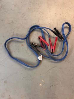 Jumper Cables with Red and Black Clamps