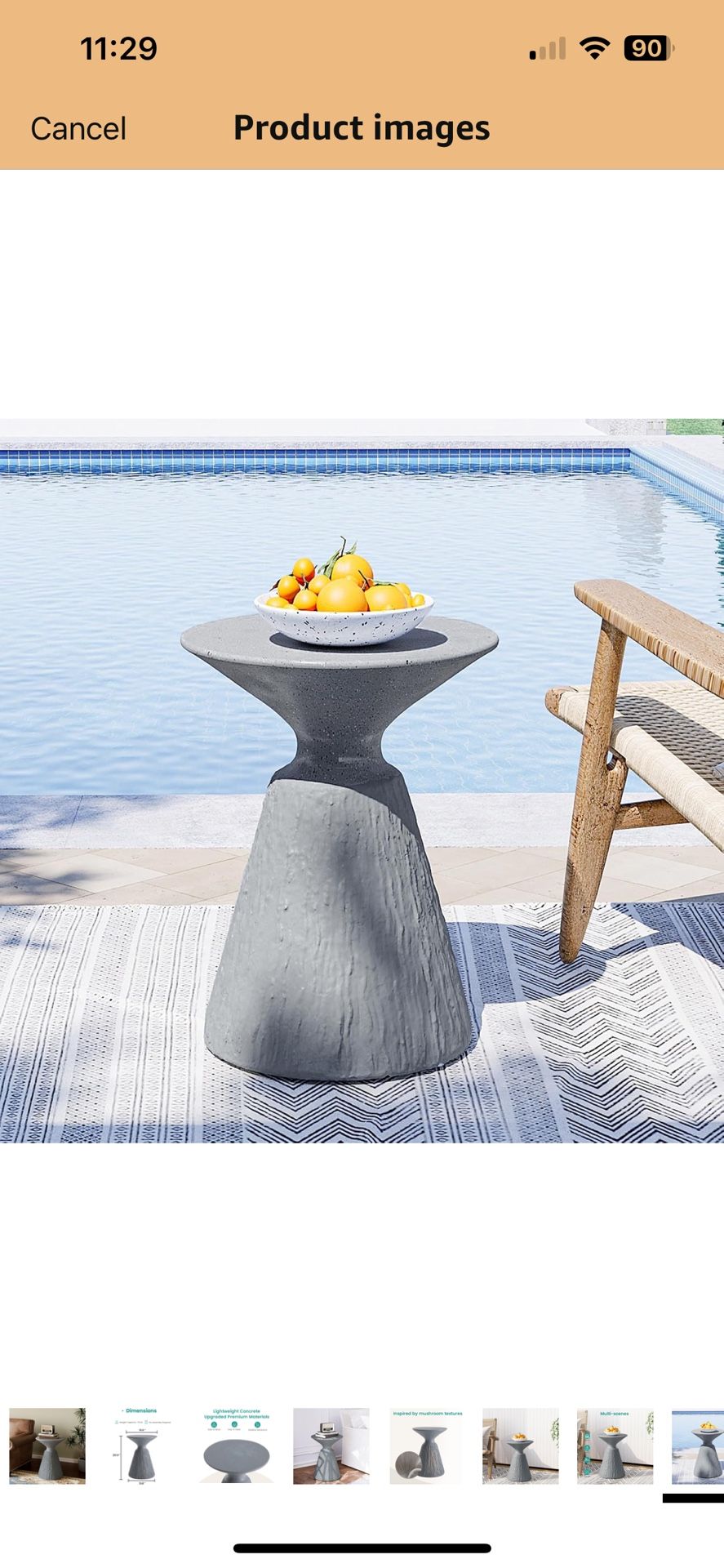 New In Box Accent Table Outdoor/indoor