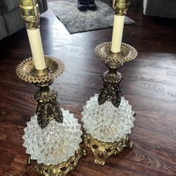 Vintage 1970 Hollywood Style Lamps