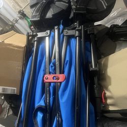 Ozark Trail All-Terrain Big Bucket Cart Wagon, Blue