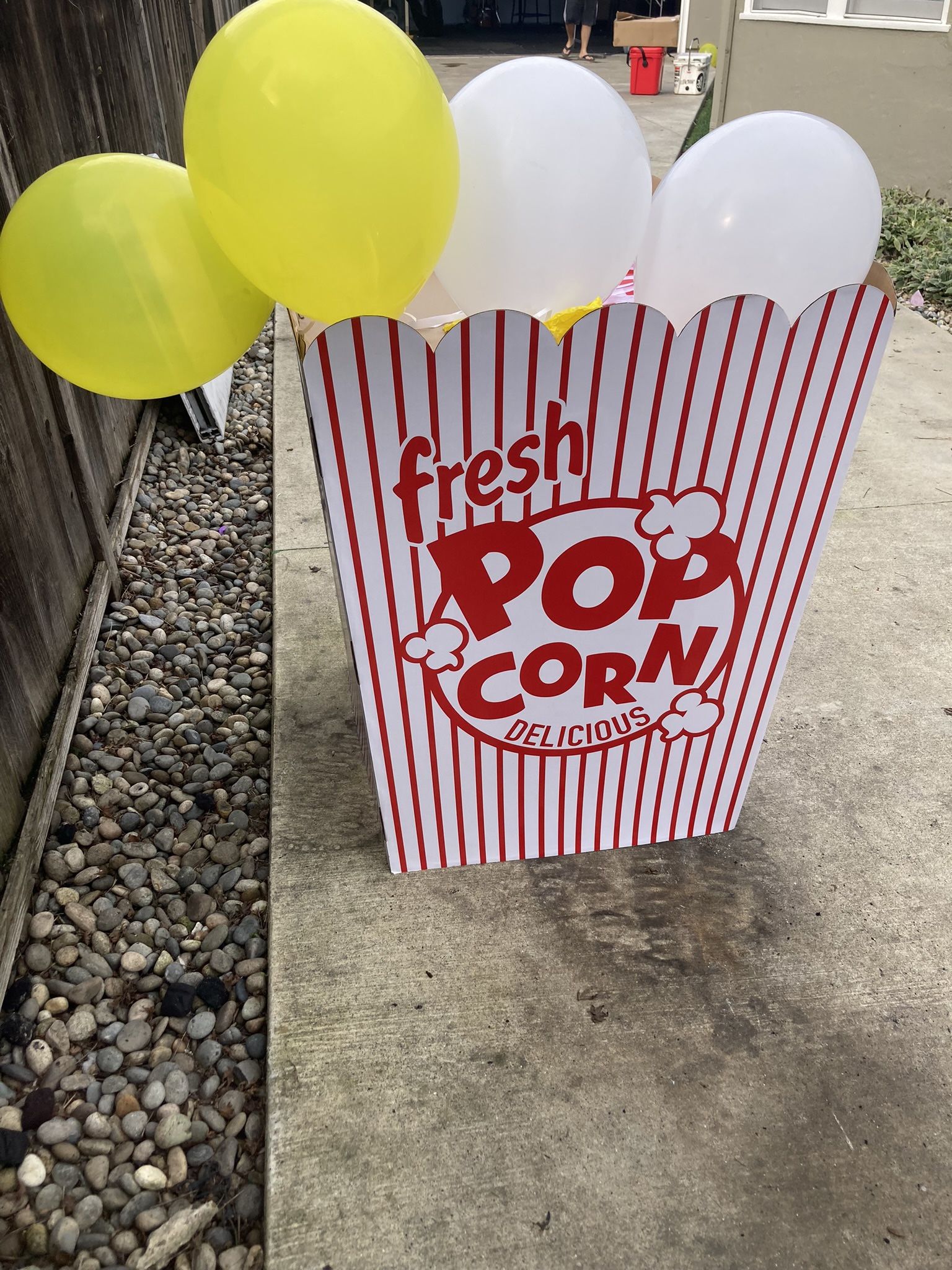 Popcorn Cardboard Cutout For Carnival Theme Party