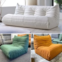 WAREHOUSE CLEARANCE 🔥 NEW IN BOX  Togo Style Living Room Sofa, Chair 💥 We Finance 