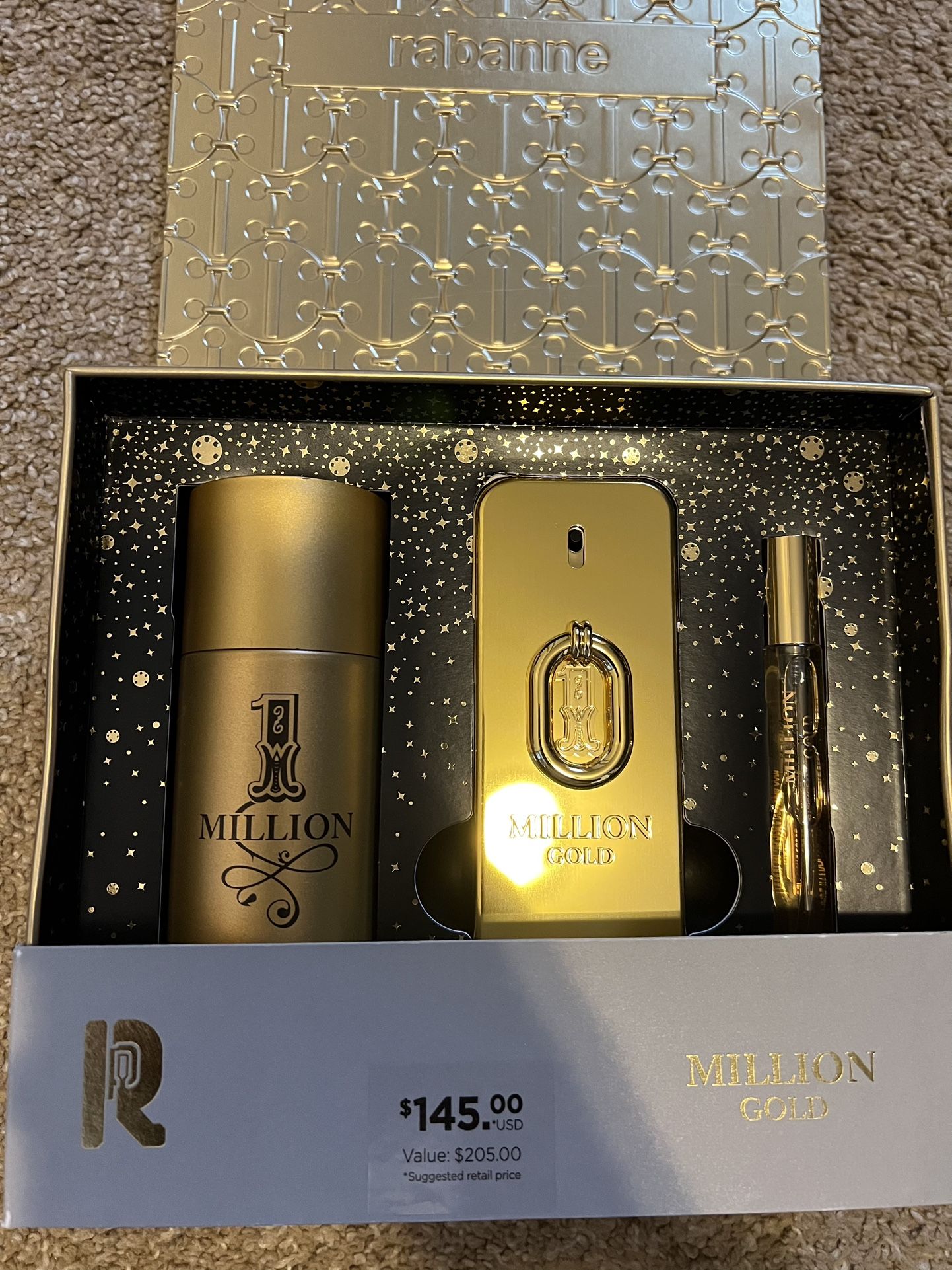 Rabanne Million Gold 3pc Gift Set