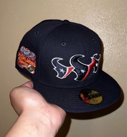 John Geiger New Era Houston Texans Misplaced Series NFL Fitted Hat Navy