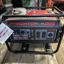 New Generator oil or gas never added brand new out of the box
