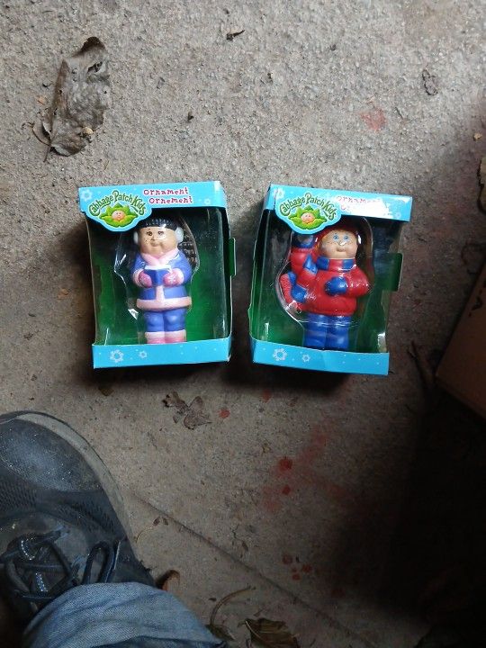 2 Cabbage Patch Kids Ornaments