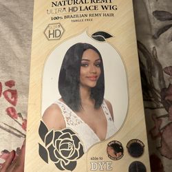 BRAZILIAN. NATURAL REMY ULTRA HD LACE WIG 100% BRAZILIAN REMY HAIR TANGLE FREE