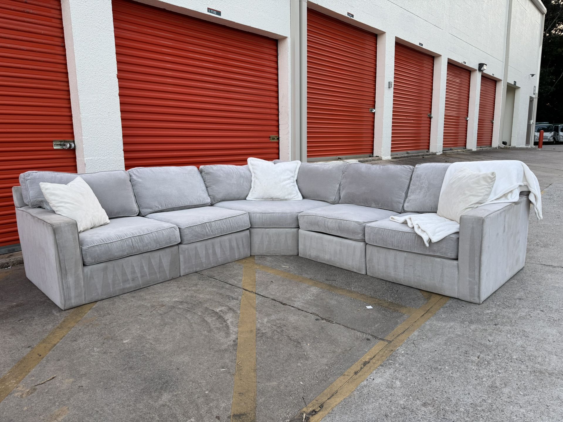 Grey 5 Piece Modular Sectional For Sale!