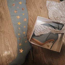 Brand New Women's Star Knee High Boots