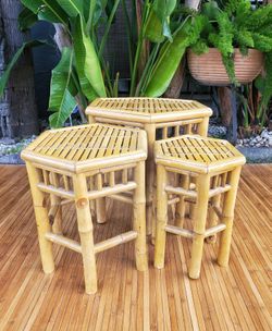 Vintage bamboo rattan 