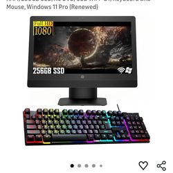 HP ProOne 600 G3 All-in-One Desktop Computer, 21.5" FHD(1920x1080), Core i5-6500 3.2GHz Up to 3.6GHz, 8GB RAM, 256GB SSD, No DVD, USB WiFi+BT, Keyboar