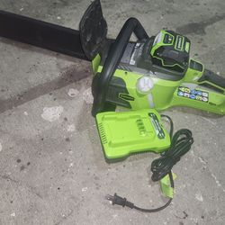 16 " greenworks 40 v battery chain saw