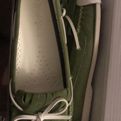 Nature Breeze, Women’s Loafers, Slip-on Shoes, Green Size 7, Style No: Lea-02