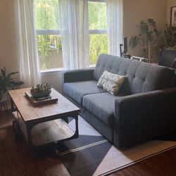 Gray Full Size Sofa Sleeper couch 