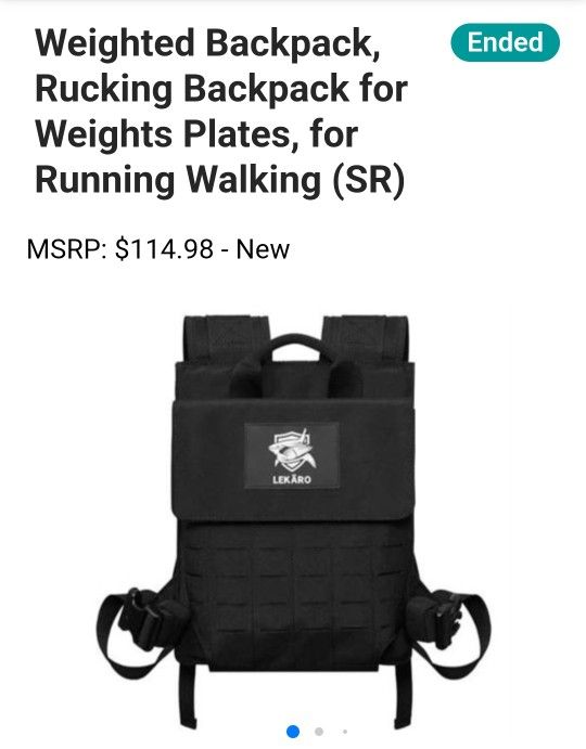 Weighted Backpack, Rucking Backpack for Weights Plates