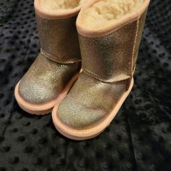 UGG Pink Glitter Boots Girls Size 6