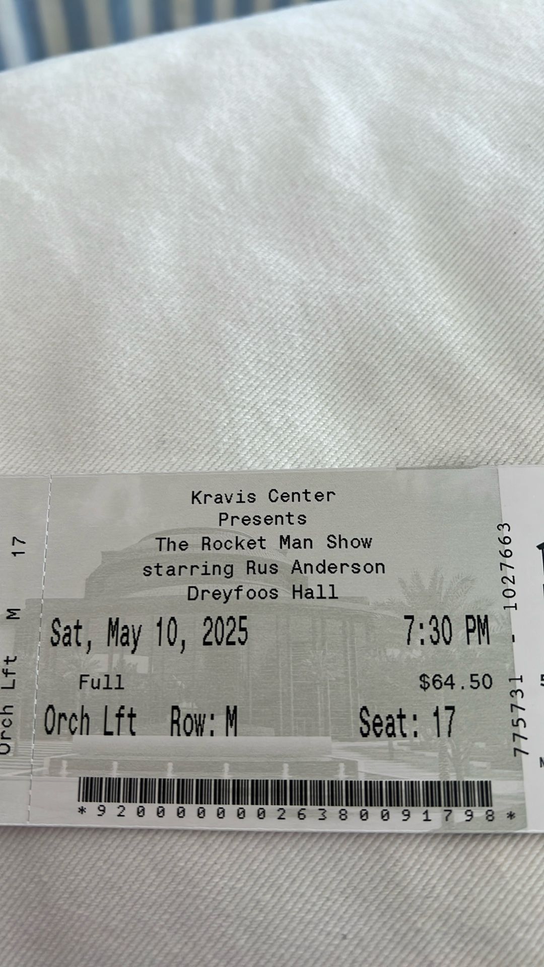 Tickets - the Rocket Man Show at Kravis Center