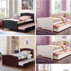 Twin Bed With Trundle Twin Not Including Mattress