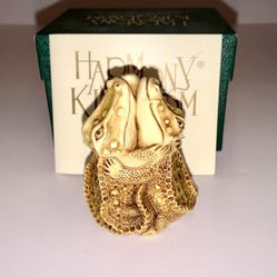 Vintage Harmony Kingdom SWAMP SONG Alligator Trinket Box Figurine & Box Gator 