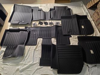Brand New Floor Mats for 2020-2025 Kia Telluride. All Weather TPE Floor Liners & Trunk Mat.