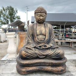 Concrete Buddha Statue / Cement Garden Backyard Buddhas