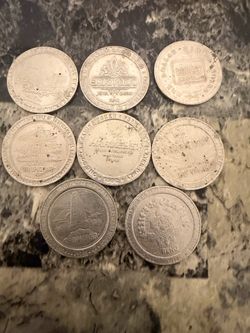 Vintage Las Vegas Casino Gaming Tokens Lot of 8