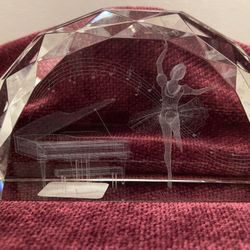 3D Etched Glass Ballerina