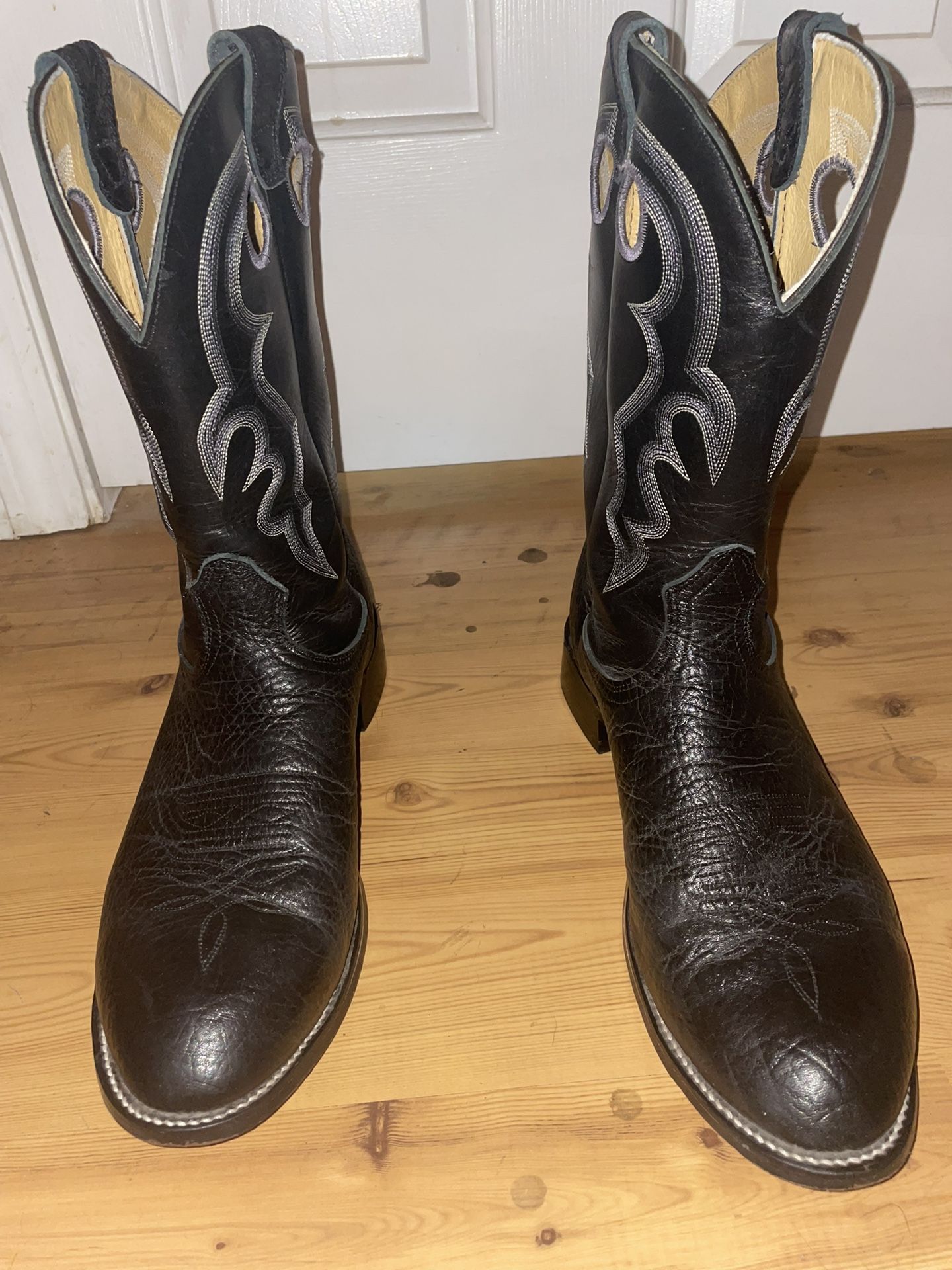 Size 13 Boulet Black Leather Boots