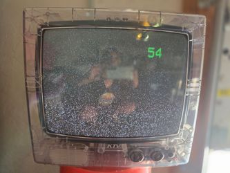 Rare 13" Clear "Prison" CRT TV