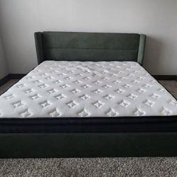 King Bed Frame and mattress