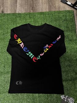 Black and multiple color chrome heart, long sleeve