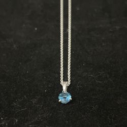 shane co. light blue & silver necklace