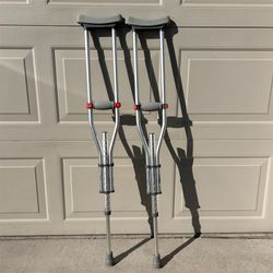 Walgreens Universal Adjustable Crutches (like new)
