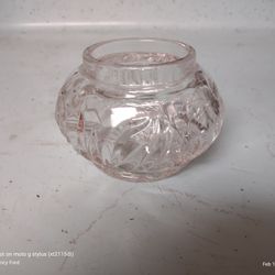 Antique Art Deco Cut Glass Bowl 