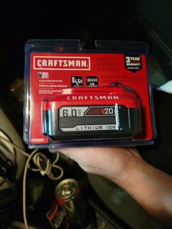 Craftsman 20 Volt 6AH Battery